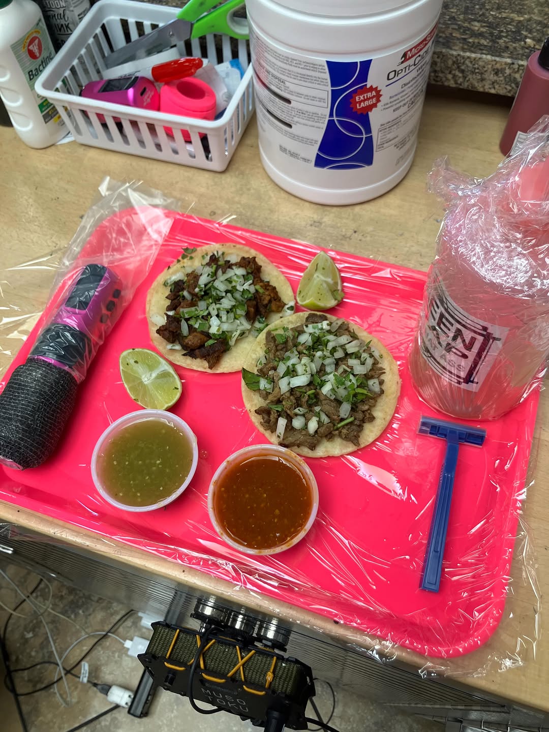 Lunch! I think I’m done with this bit. My tray got way more likes than any of my recent tattoos or paintings, I’ve lost about 50 followers, I’ve done just as many tattoos actually more that align with my style. I guess the take home is Instagram is a waste of time. Tattoo customers only look at Pinterest and could literally give a shit who actually tattoos them. People are more often surprised by good work rather than actually expecting it, though in the lobby they demand it but don’t even know the name of the person they expect to execute it. Maybe I’m just a lil burnt out or maybe the industry has become unrecognizable to me.